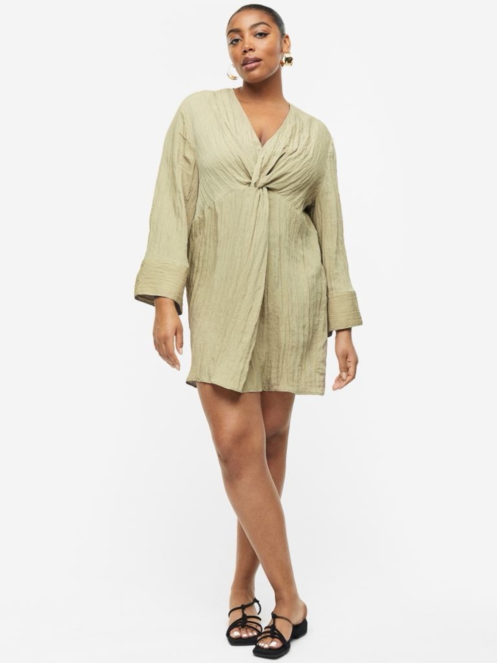 H&M MAMA Crinkled Dress size XL